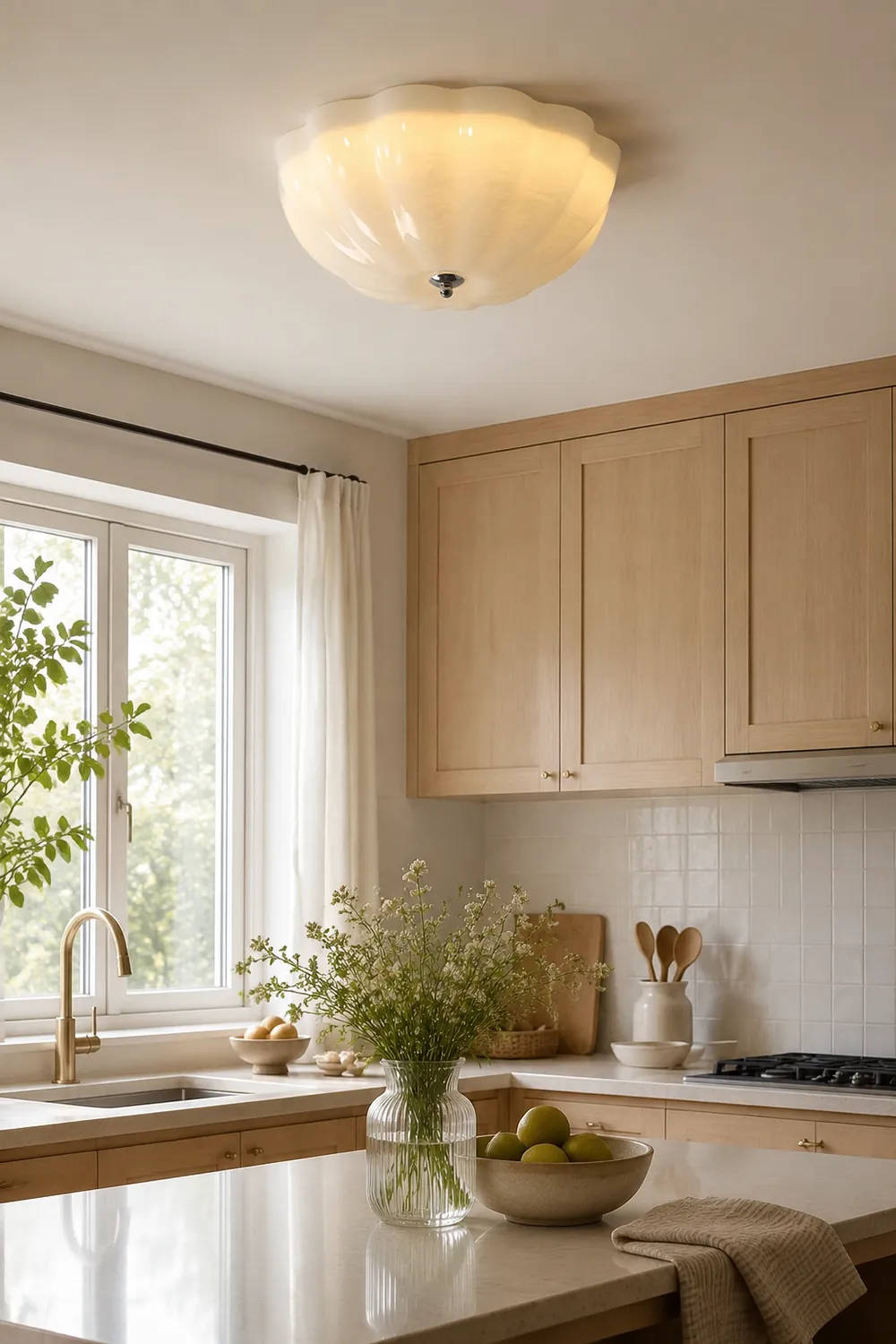 Simple French Retro LED Ceiling Lamp - Lumpaz