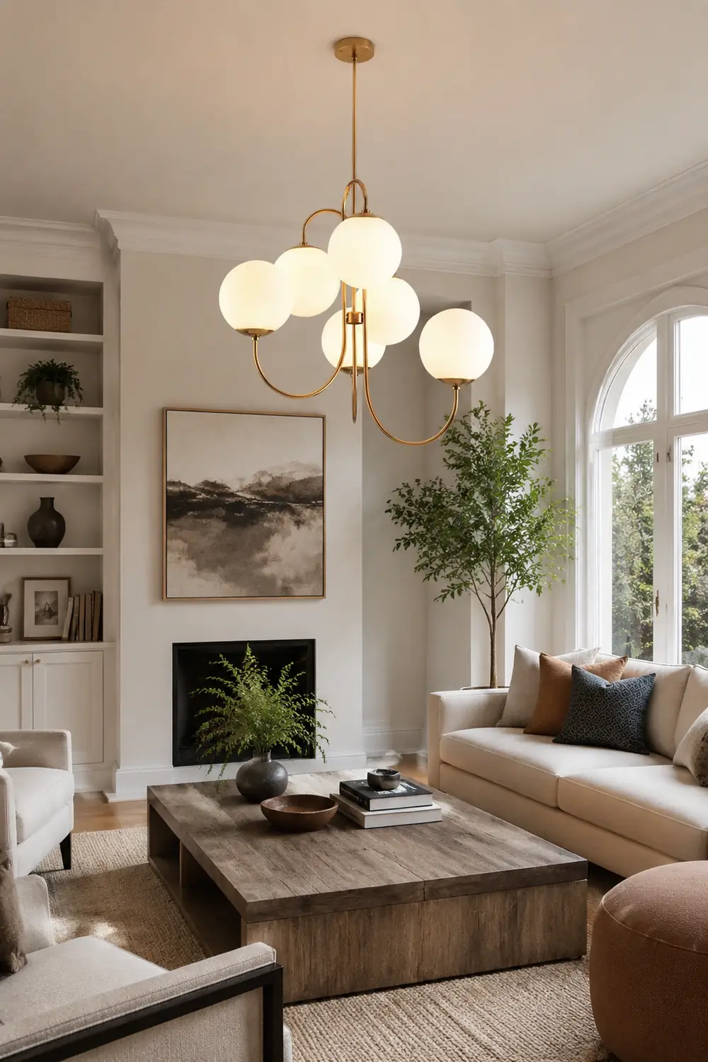 Metal Glass Vintage Chandelier - Lumpaz