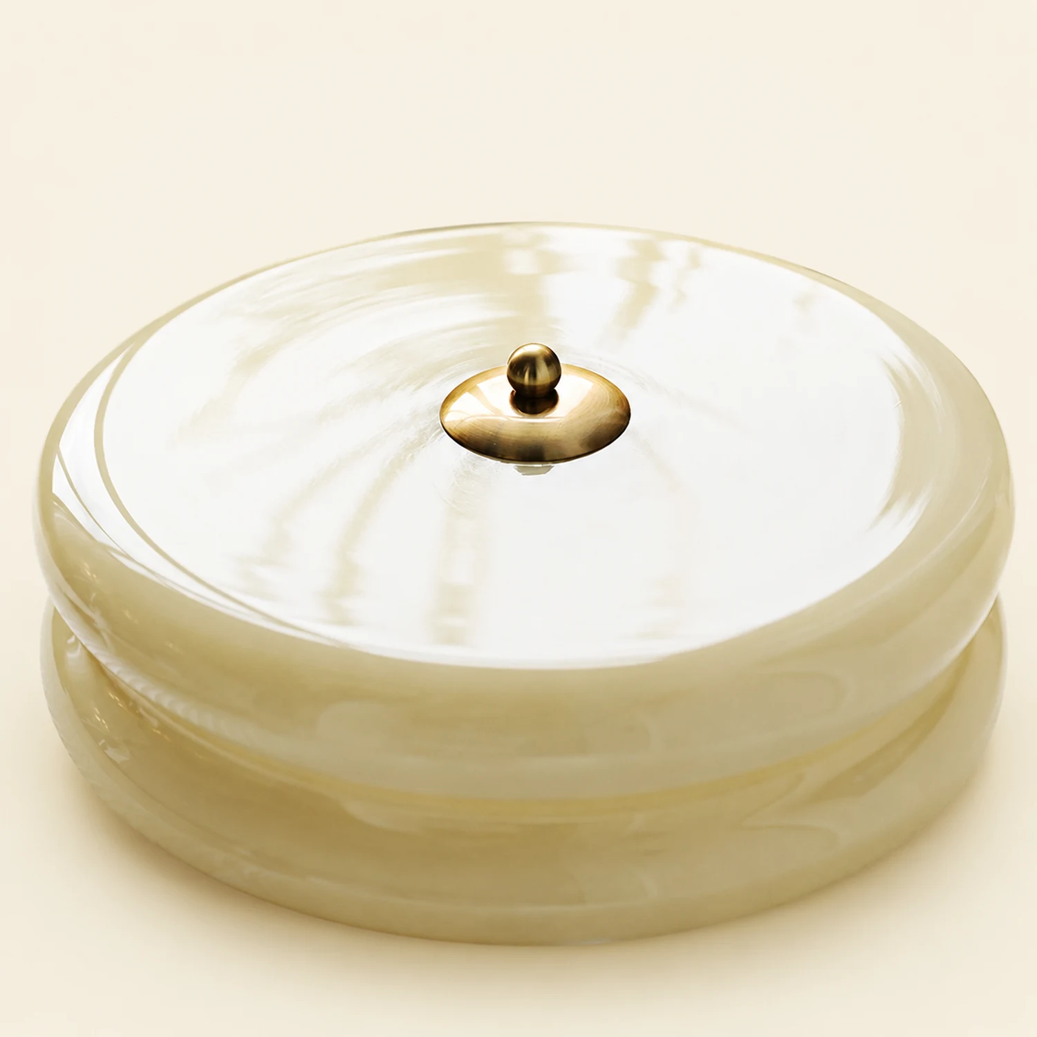 Art Deco Cream Cake Ceiling Light - Lumpaz