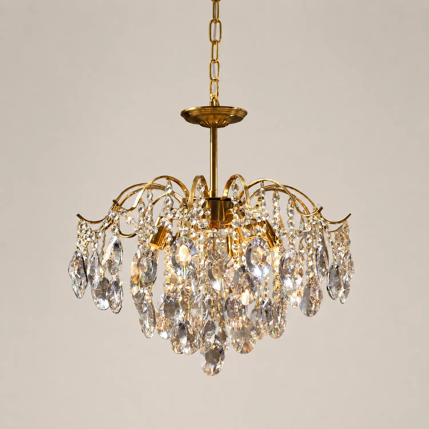 French Light luxury Romantic Crystal Chandelier - Lumpaz