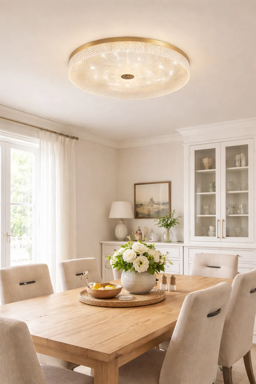Modern Simple Crystal Copper Ceiling Light - Lumpaz