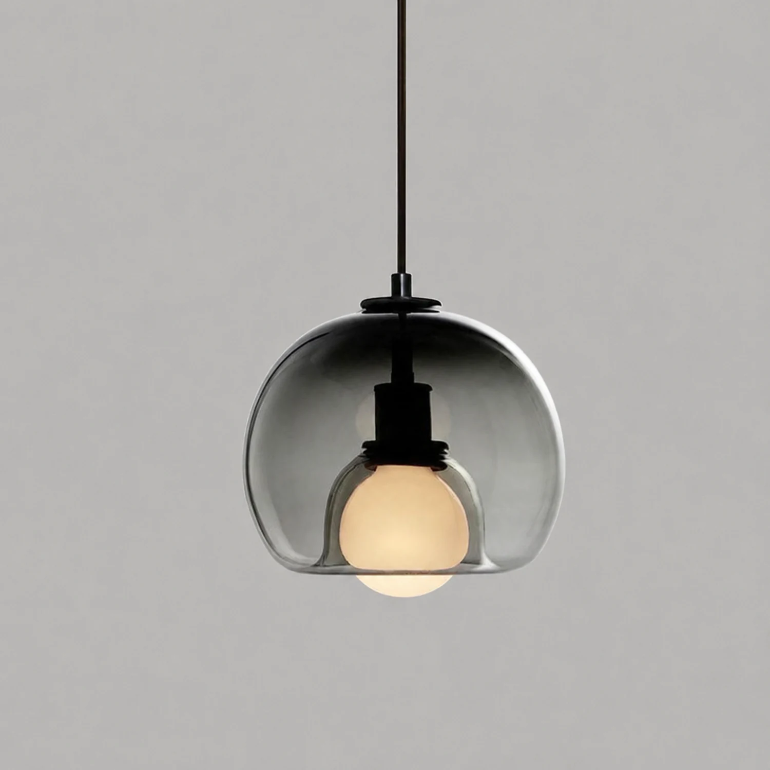 Handblown Stained Glass Orb Pendant Light Lampshade - Lumpaz