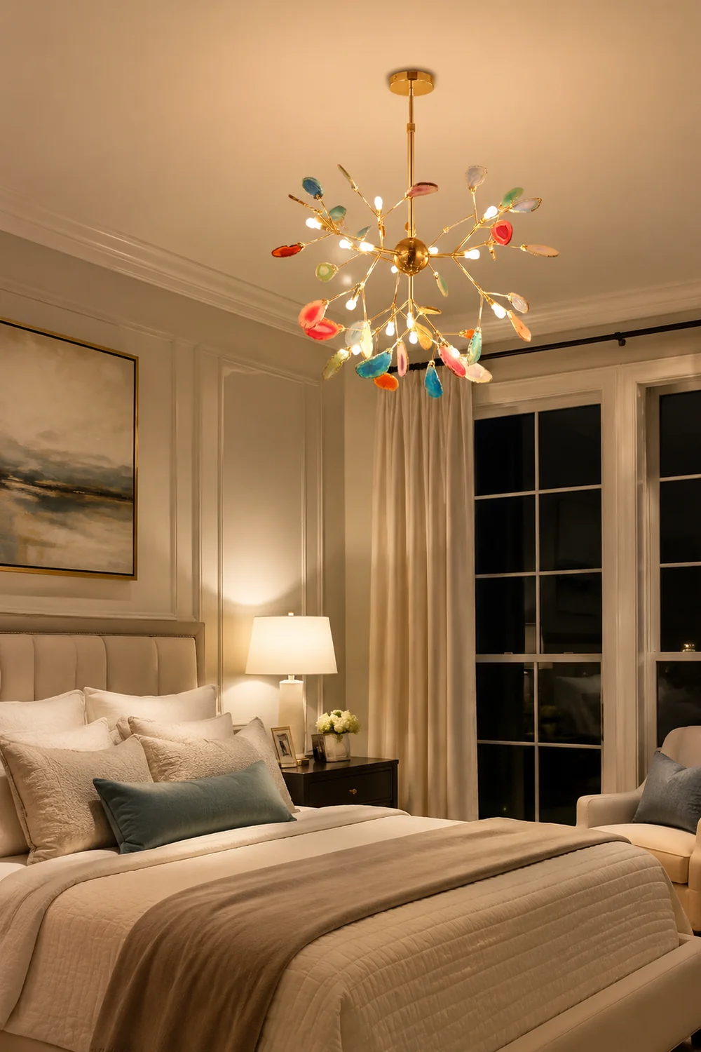 Nordic Creative Light Luxury Agate Stone Chandelier - Lumpaz
