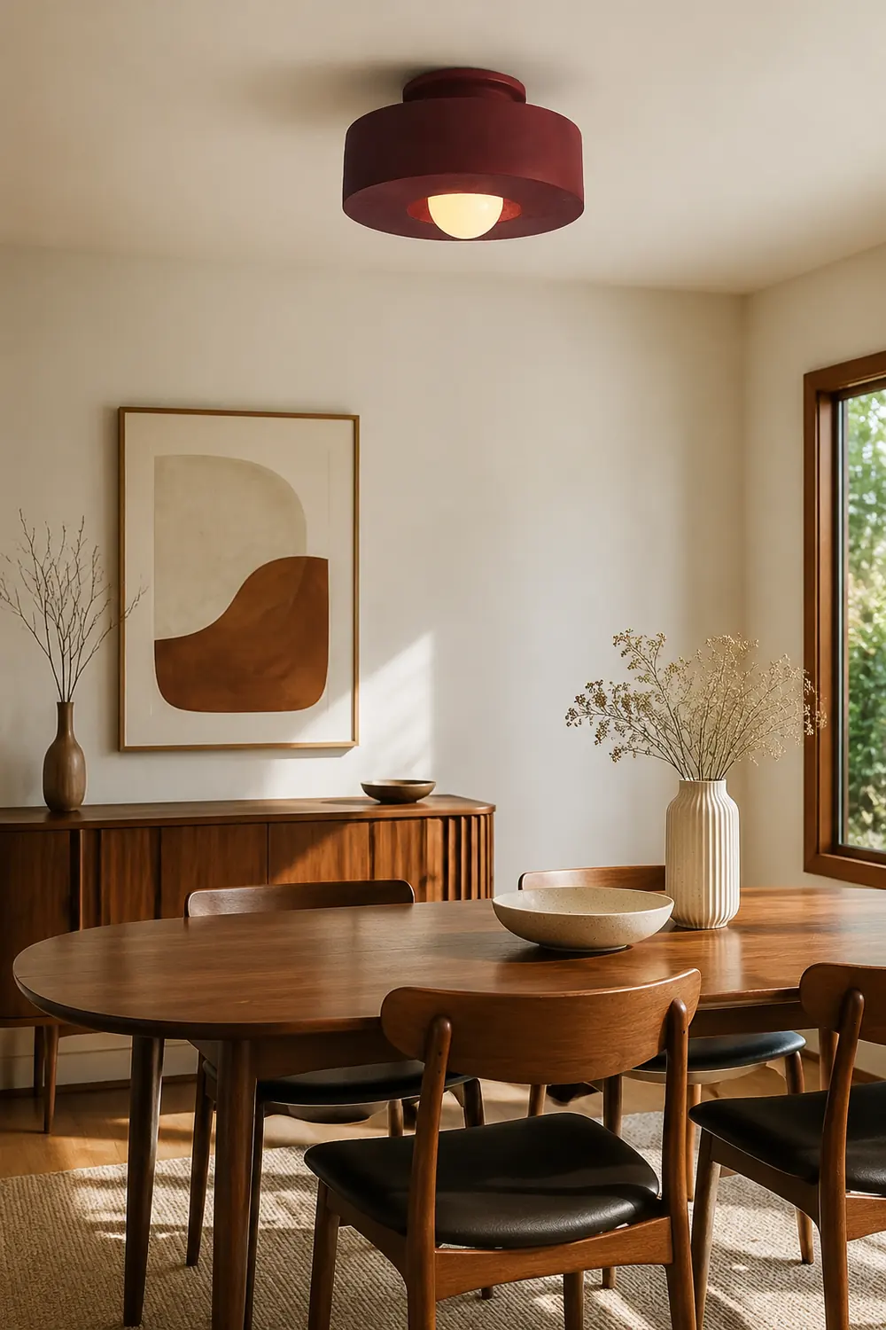 Decorative Modern Flush Mount Round Kitchen Ceiling Light - Lumpaz