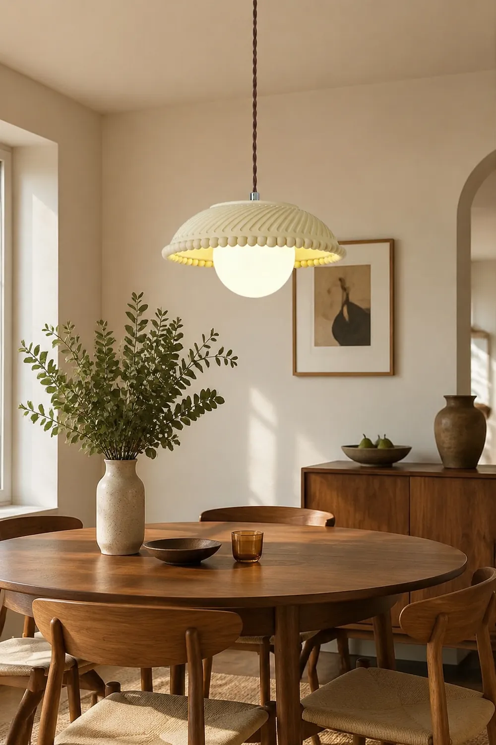 Simple Resin Island Hanging Pendant Light - Lumpaz