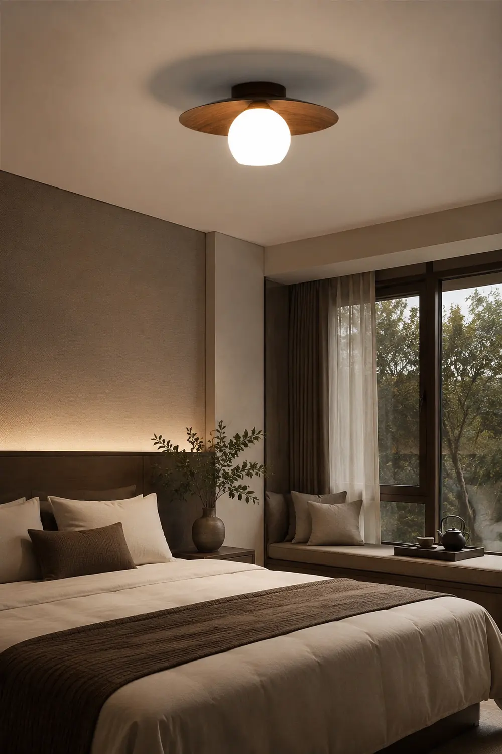 Modern Chinese Style Bedroom Ceiling Lamps - Lumpaz
