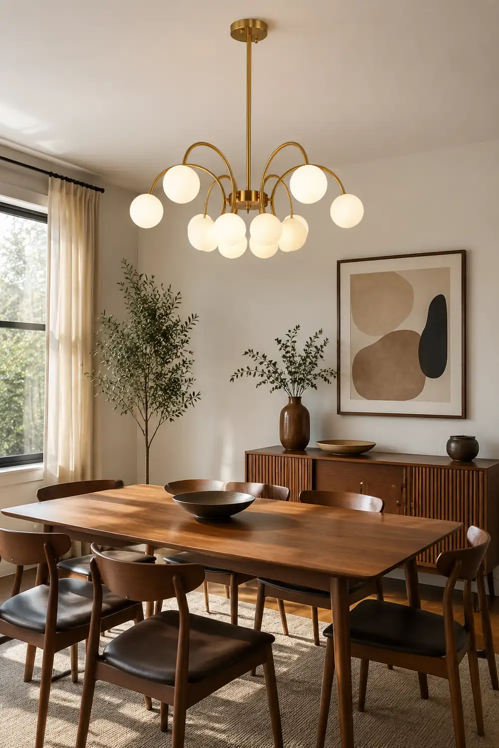 Modern Gold Sputnik Shape Chandelier - Lumpaz