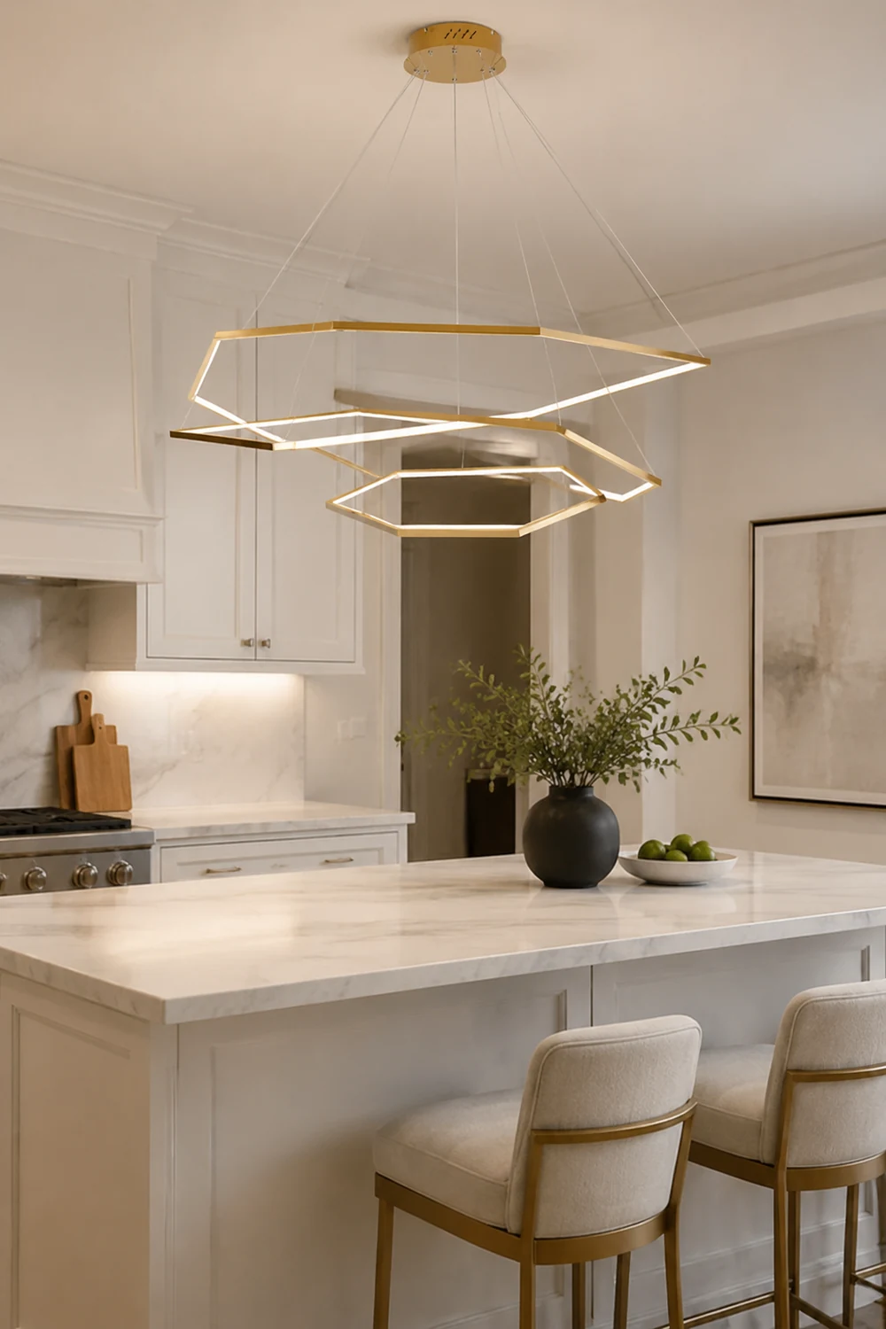 Modern Chic Geometric Polygon Pendant Light - Lumpaz