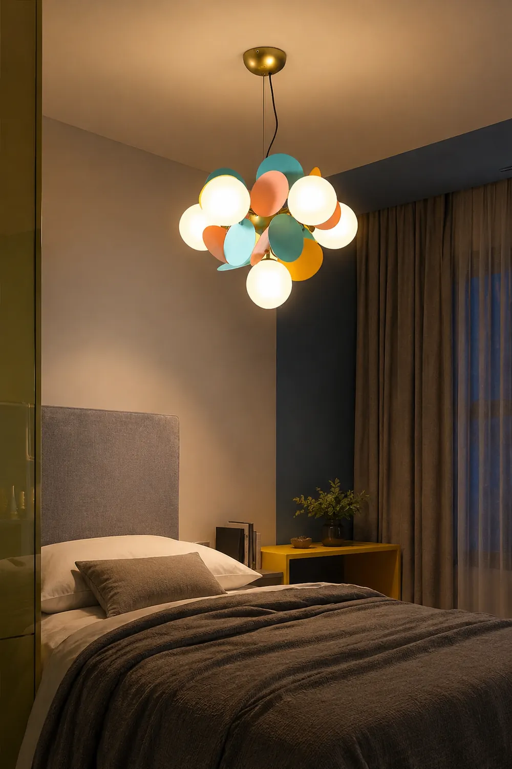 Modern Multicolored Flower-Branch Shaped Ceiling Chandelier Light - Lumpaz