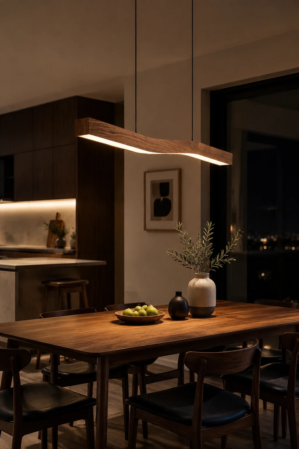 Modern LED Linear Pendant Light - Lumpaz