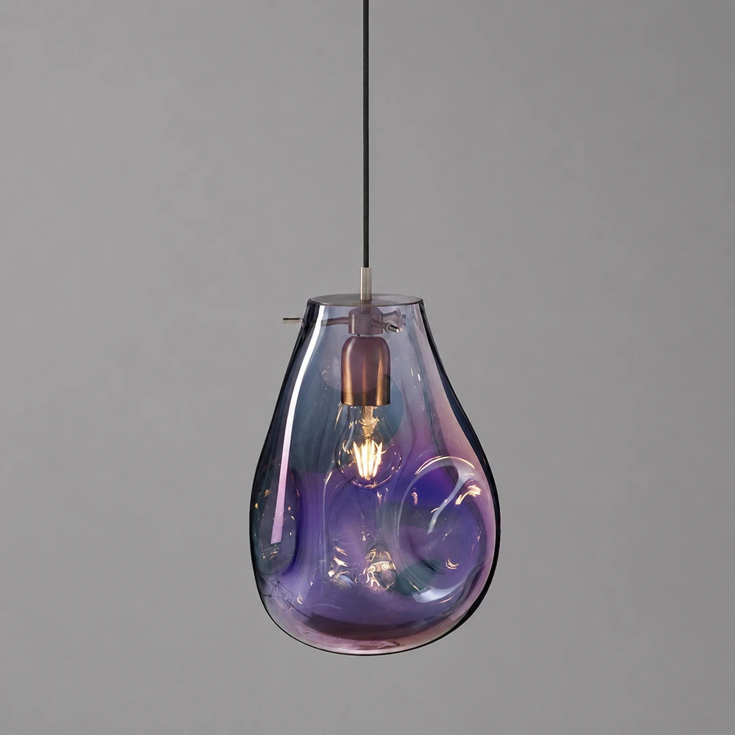 Handcrafted Irregular Shape Glass Pendant Lighting - Lumpaz