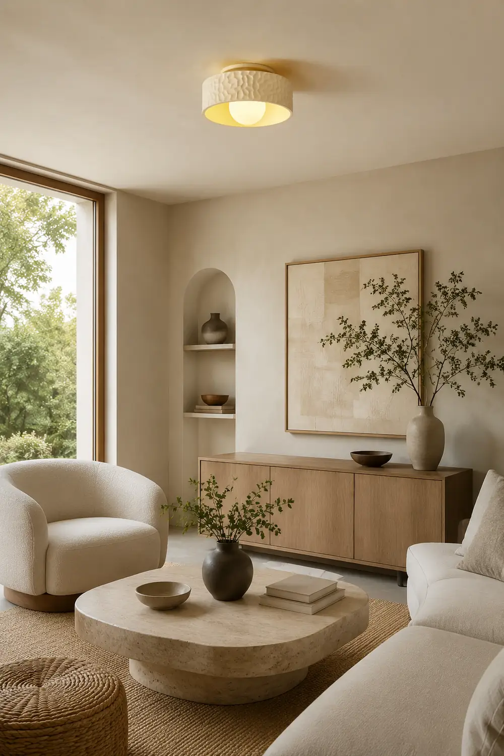 Wabi-sabi Ceiling Lamp Simple Creativity Ceiling Light - Lumpaz