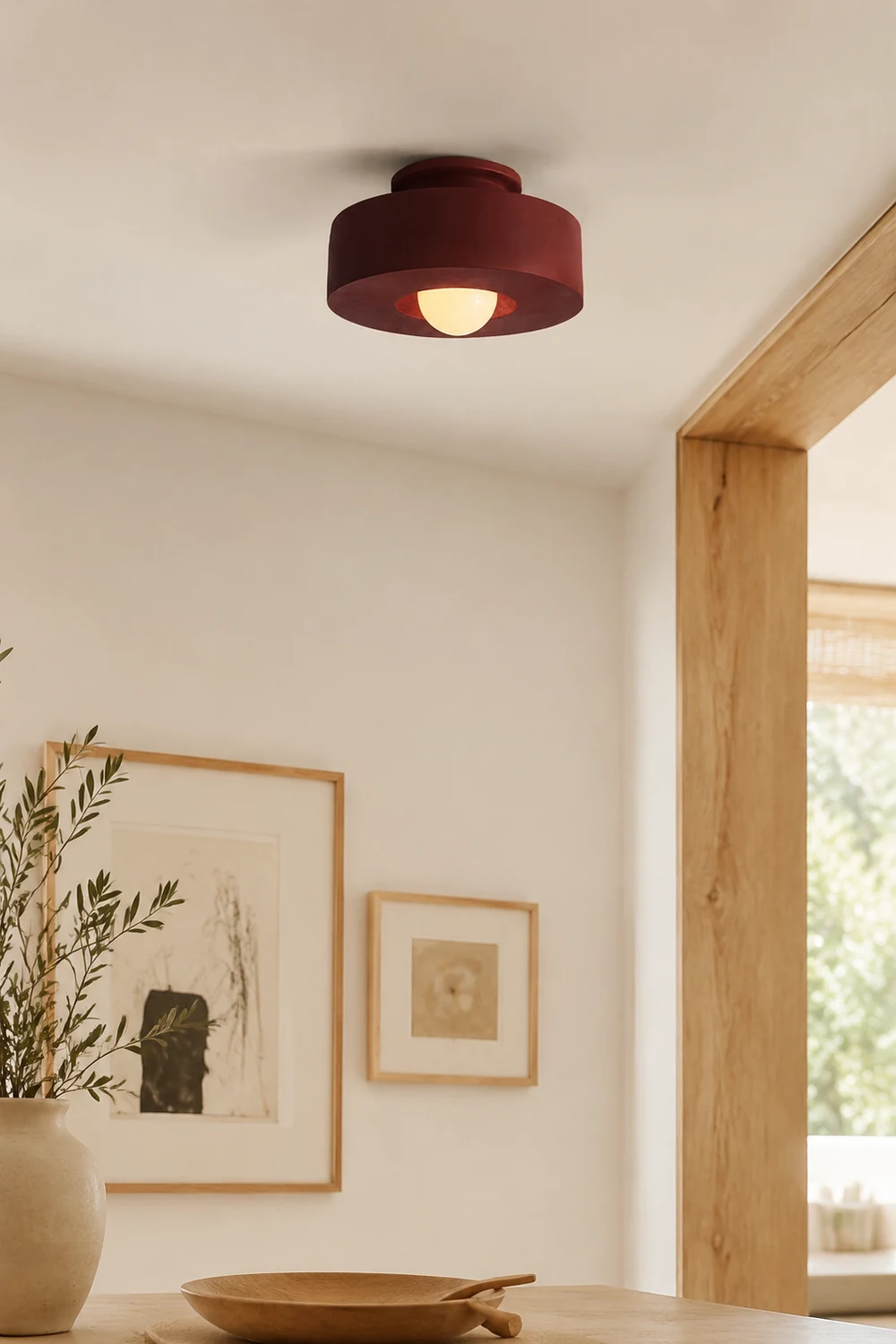 Decorative Modern Flush Mount Round Kitchen Ceiling Light - Lumpaz
