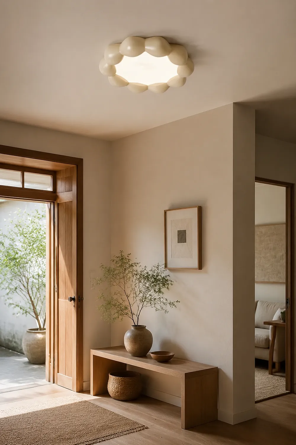 Minimalist Modern Resin Ceiling Light - Lumpaz