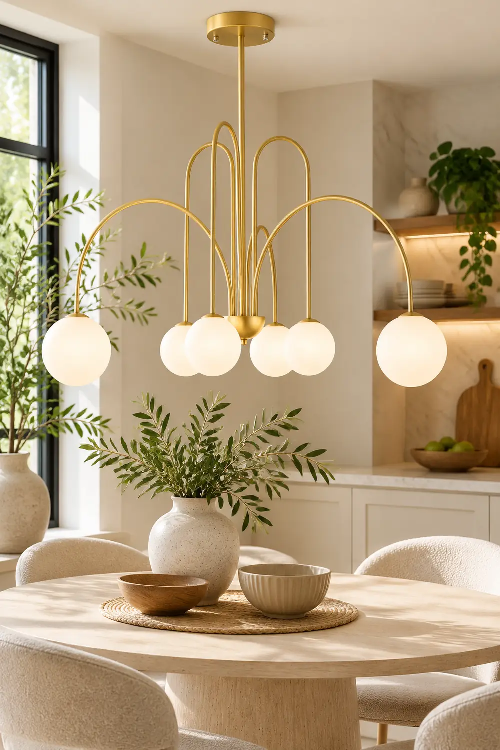 Art Deco Glass Ball Chandelier - Lumpaz