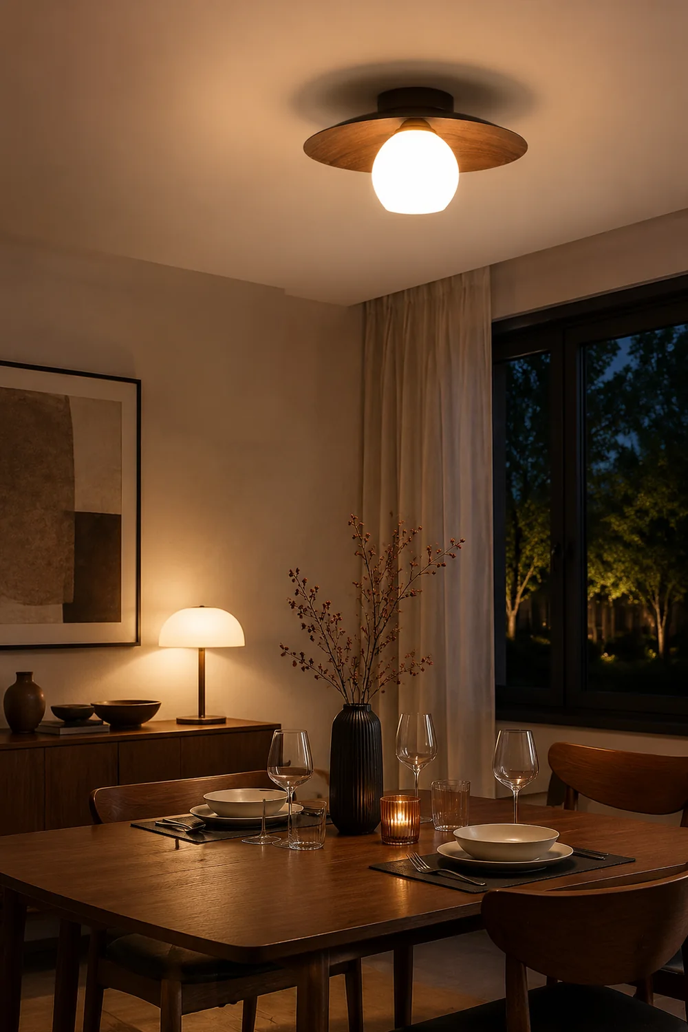 Modern Chinese Style Bedroom Ceiling Lamps - Lumpaz