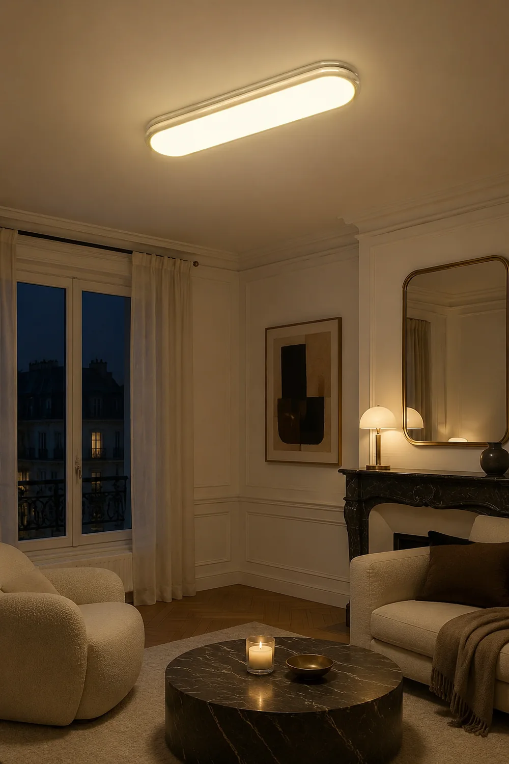 Aisle Metal Flush Mount Ceiling Light - Lumpaz