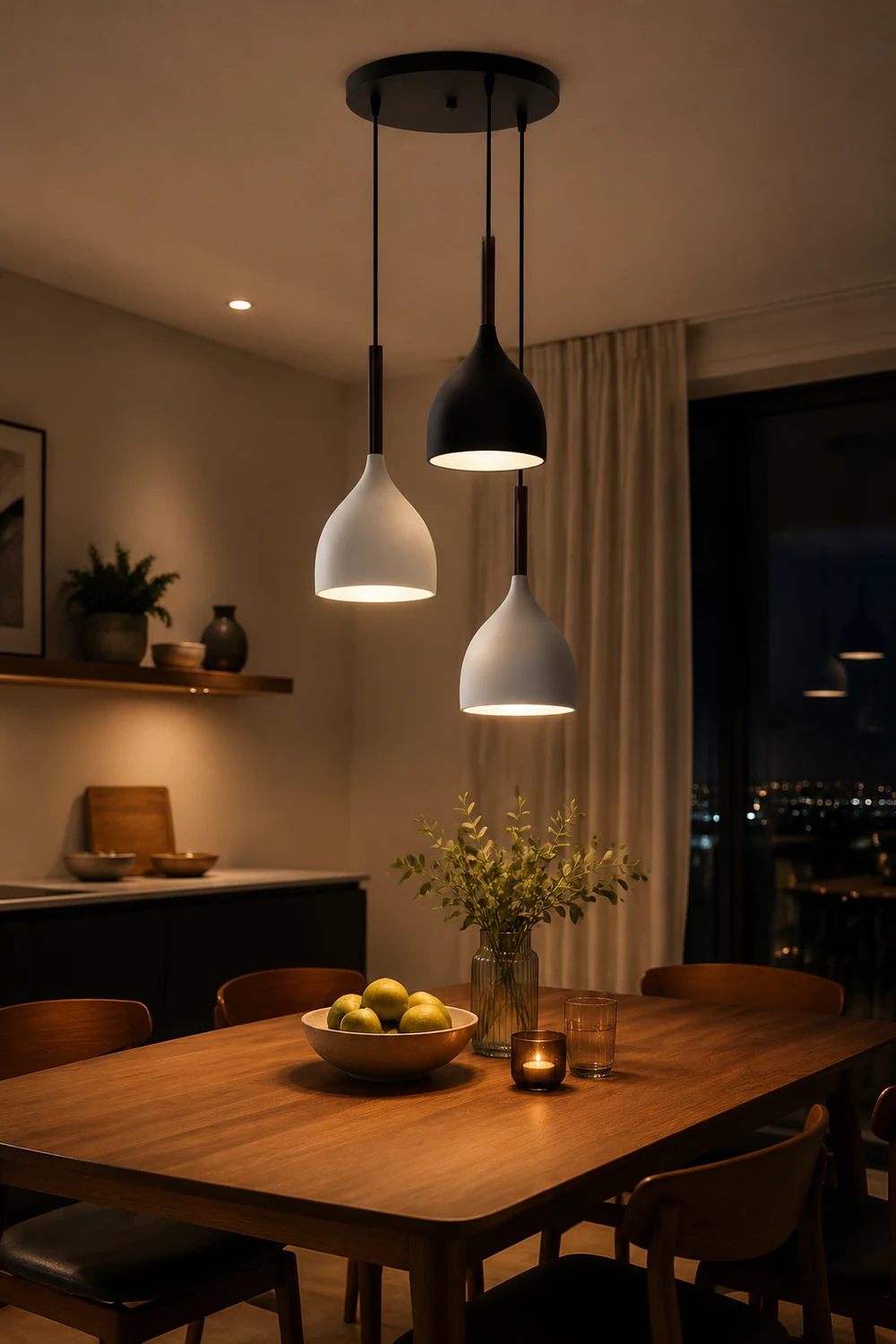 Modern Metal Triple Pendant Lights - Lumpaz