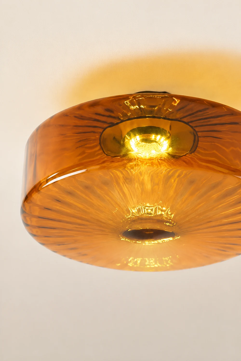 Medieval Glass Corrugated Ceiling Lamp - Lumpaz