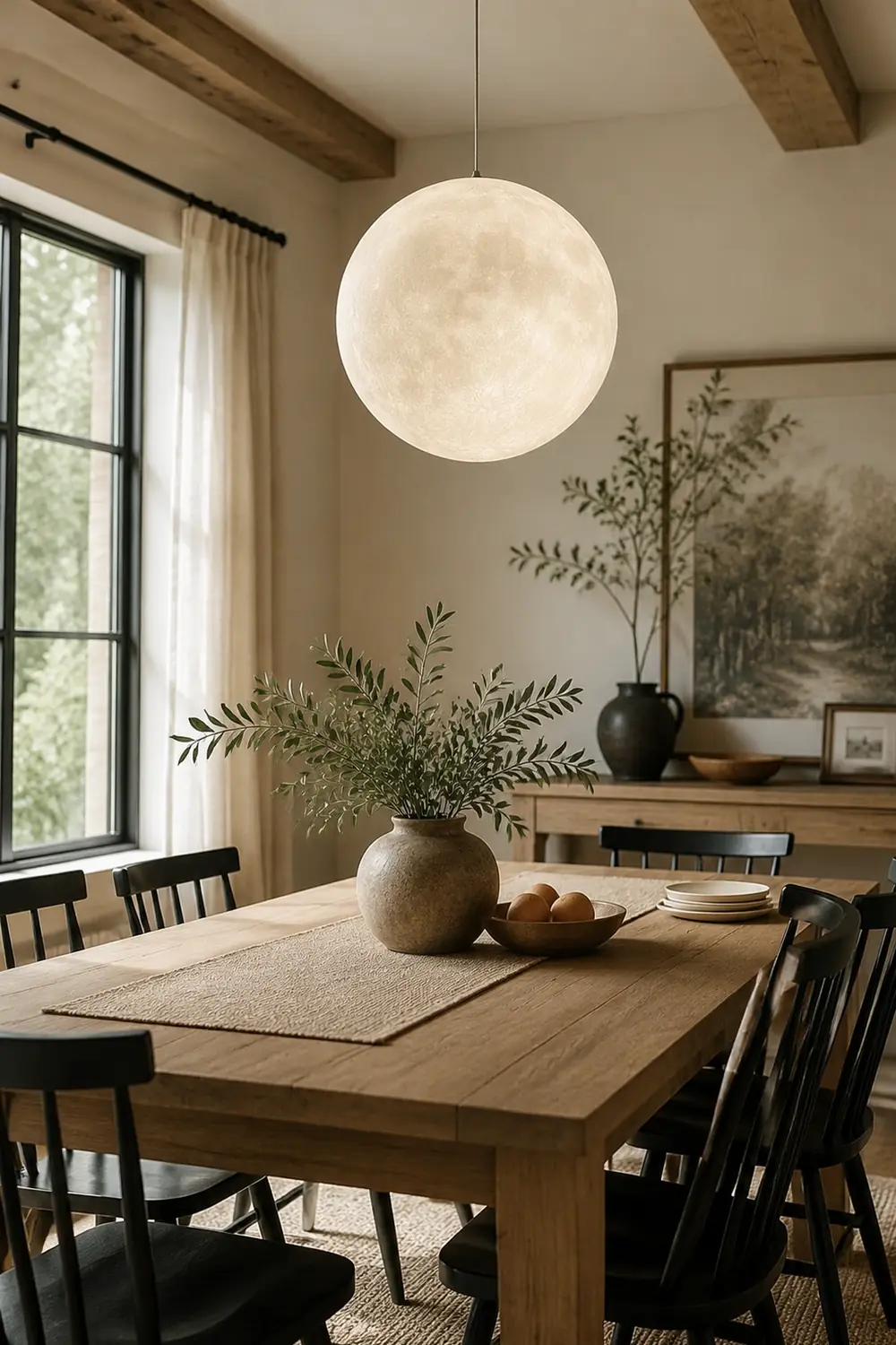 Creative Moon Pendant Light Ball Floor Lamp - Lumpaz