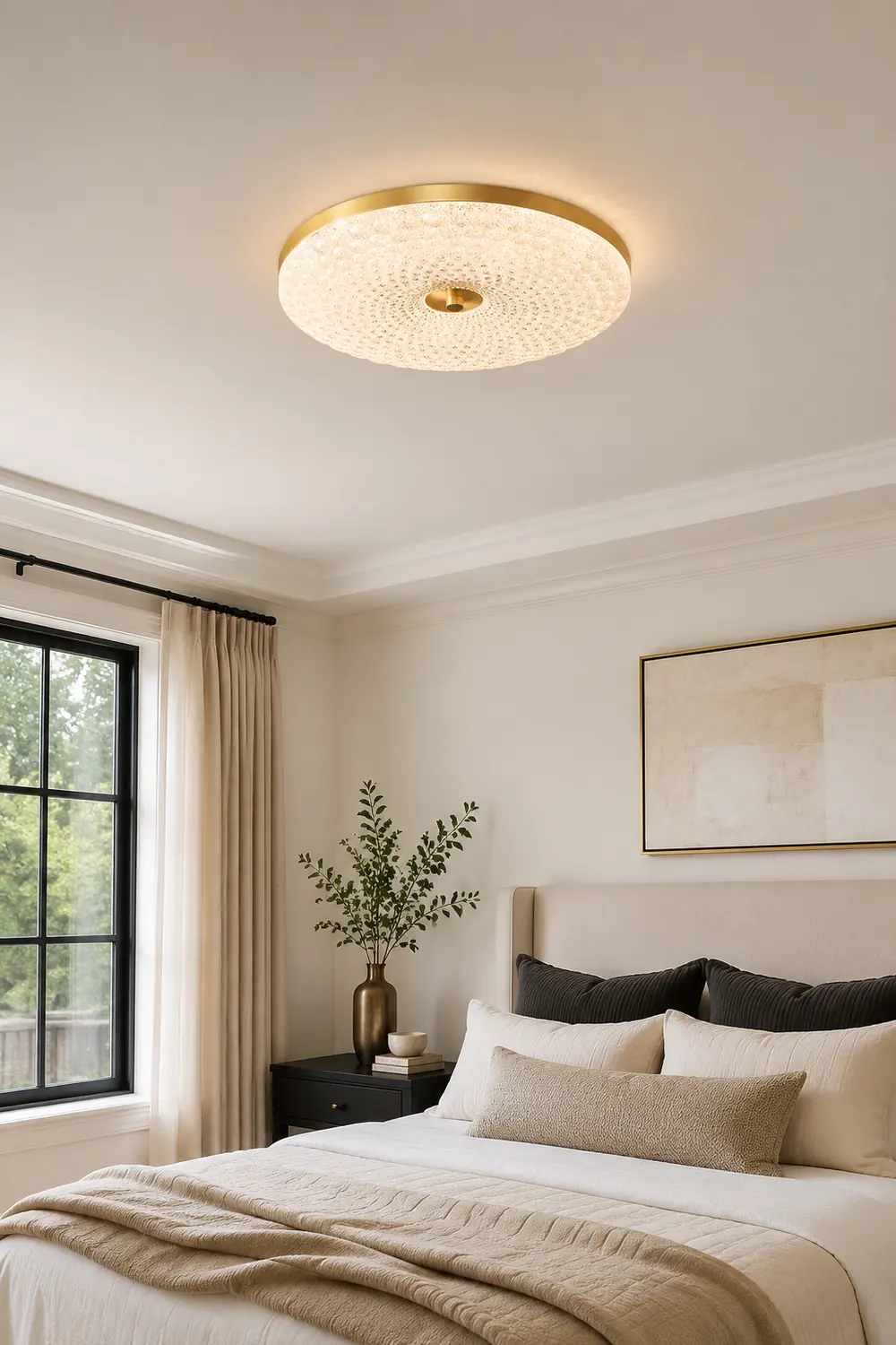 Modern Crystal Ceiling Light LED Creative Copper Ceiling Lamp - Lumpaz