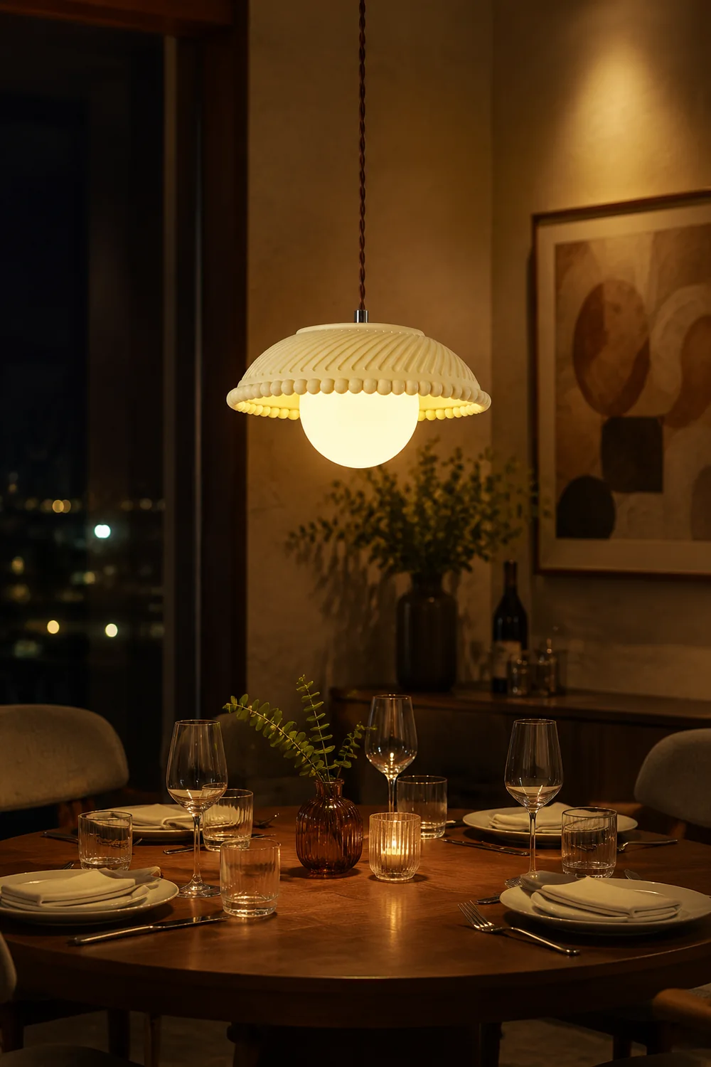 Simple Resin Island Hanging Pendant Light - Lumpaz