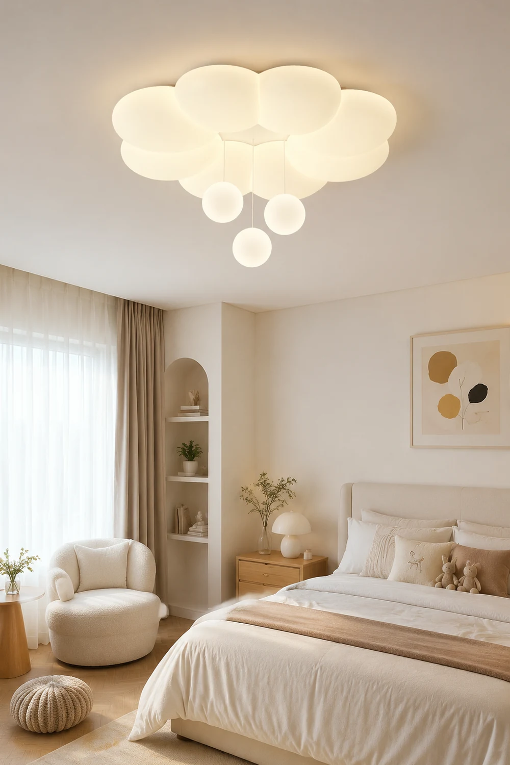 French Warm Ceiling Light For Kids Room - Lumpaz