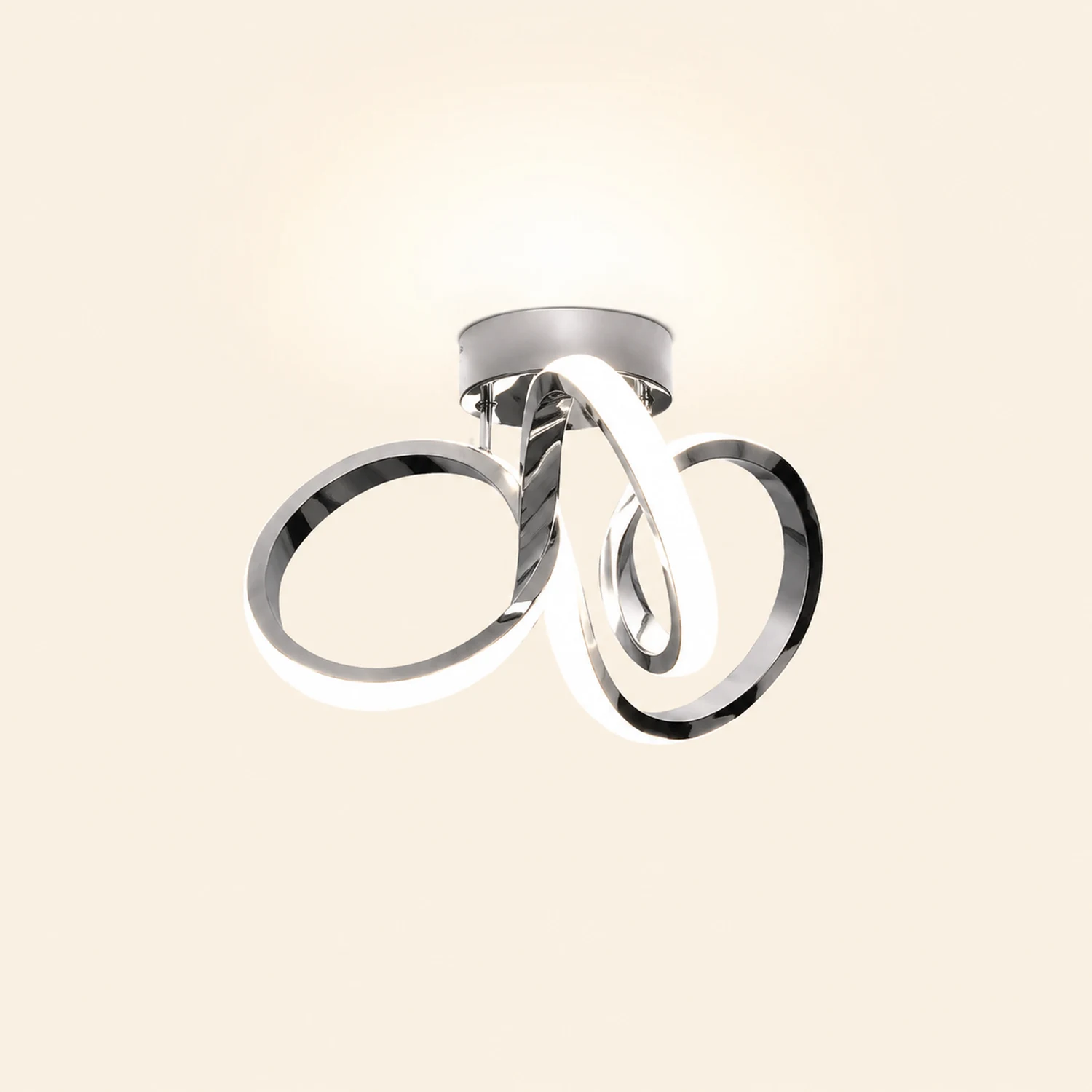 Nordic Minimalism Swirl Integrated Ceilng Light - Lumpaz
