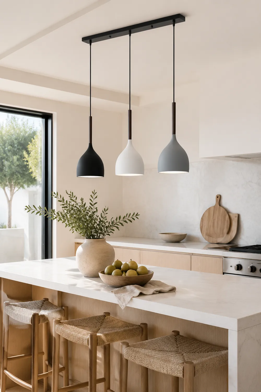 Modern Metal Triple Pendant Lights - Lumpaz