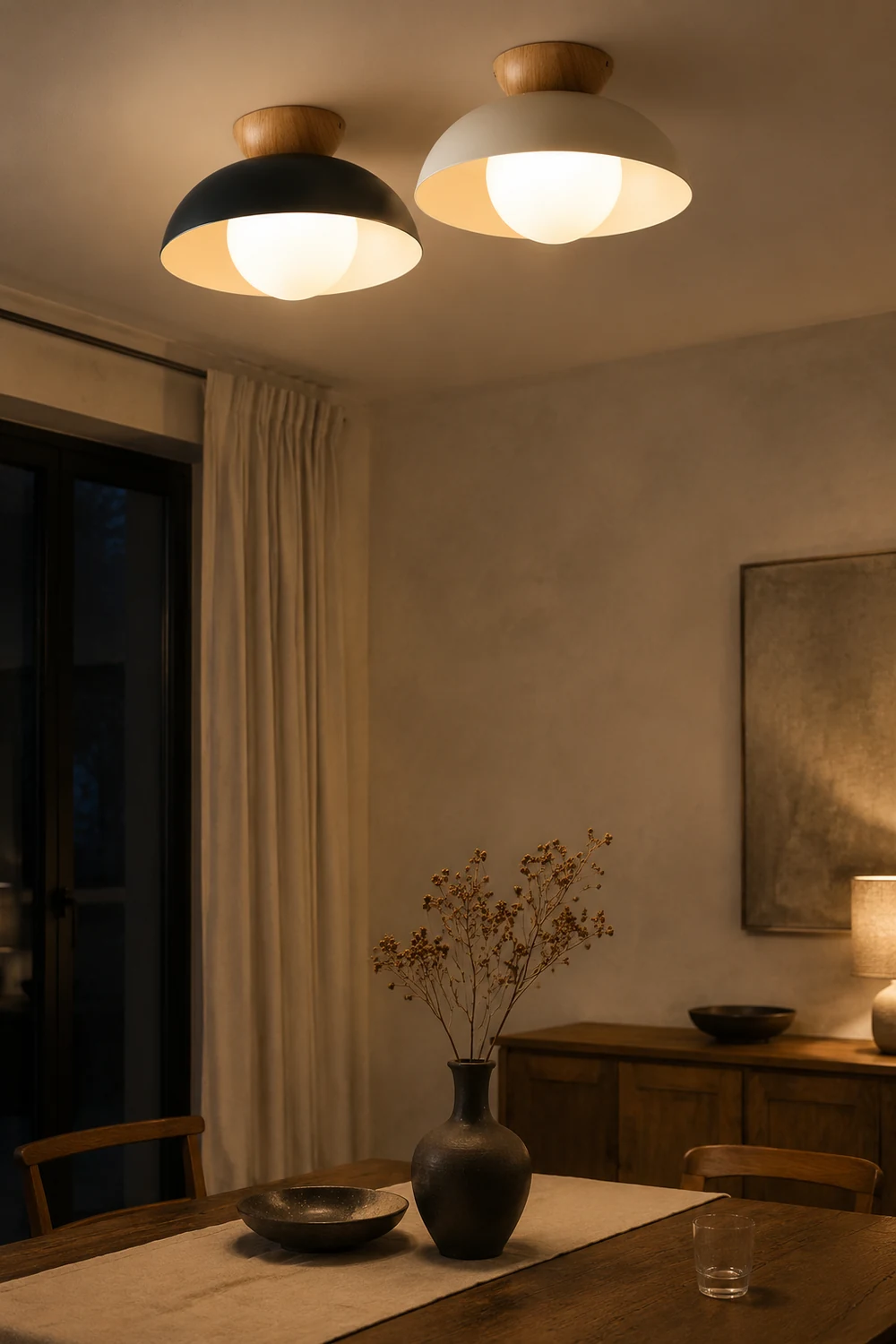 Minimalist Eco-friendly Metal Ceiling Light - Lumpaz