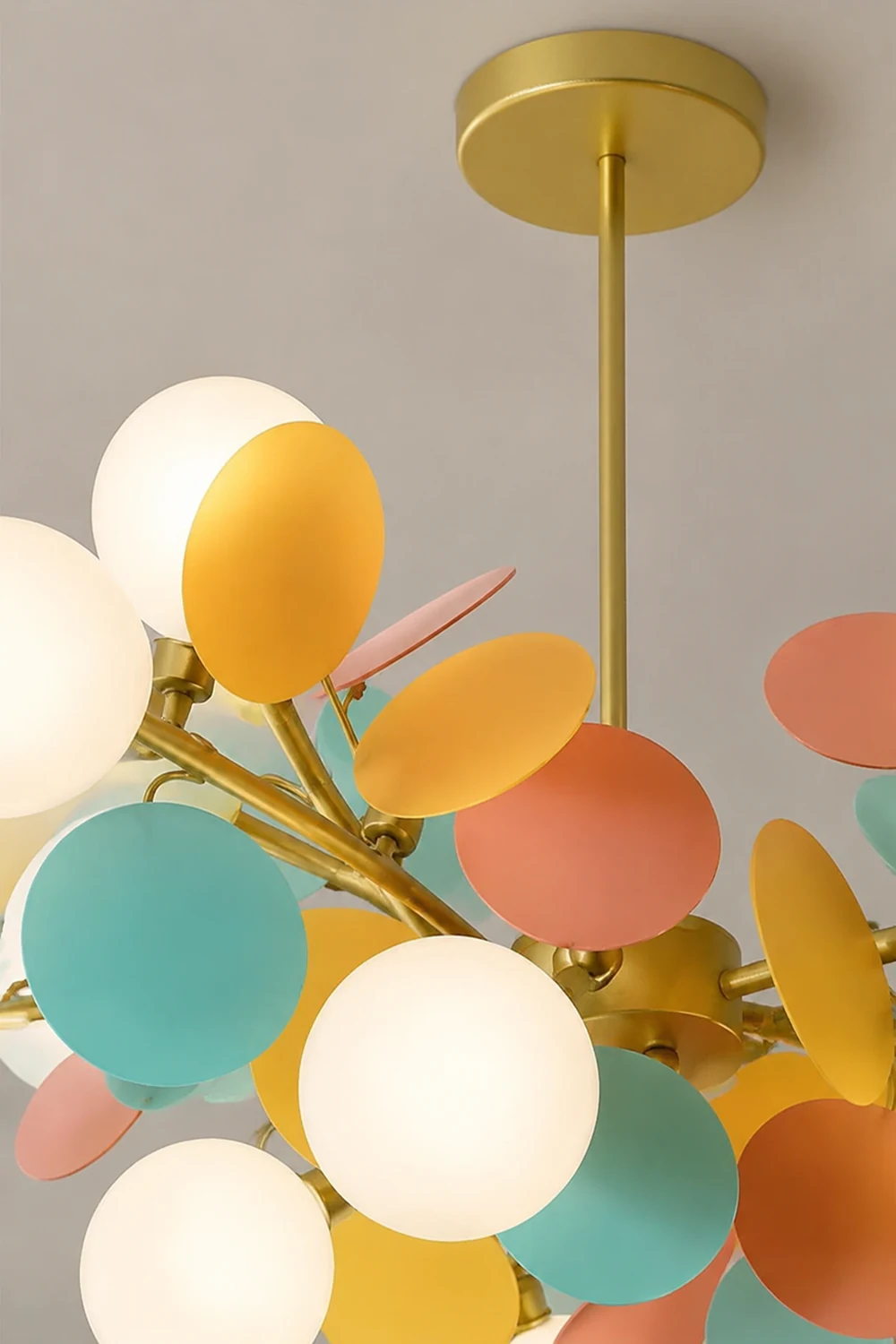 Nordic Multicolored Flower Branch Living Room Chandelier - Lumpaz