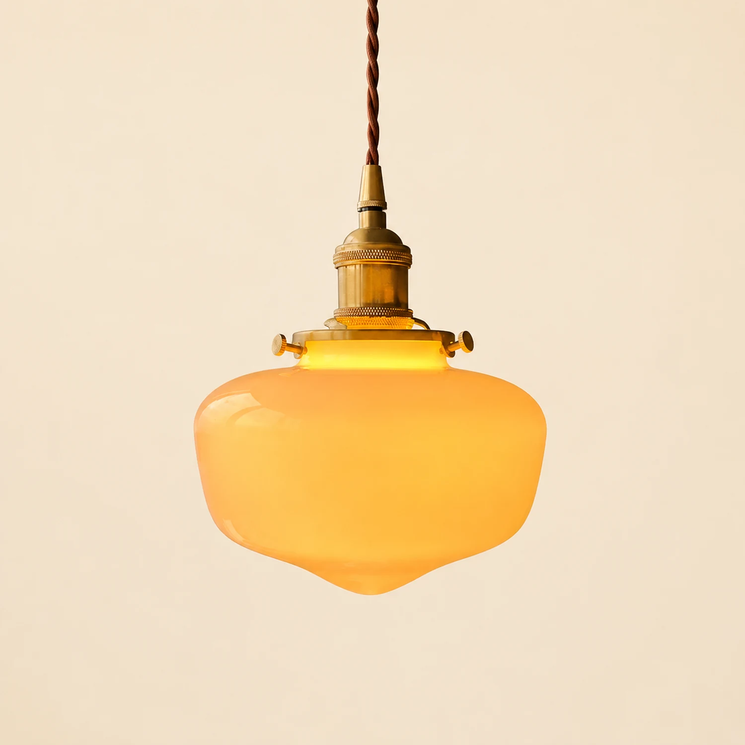 Retro Lantern Glass Pendant Hanging Light - Lumpaz