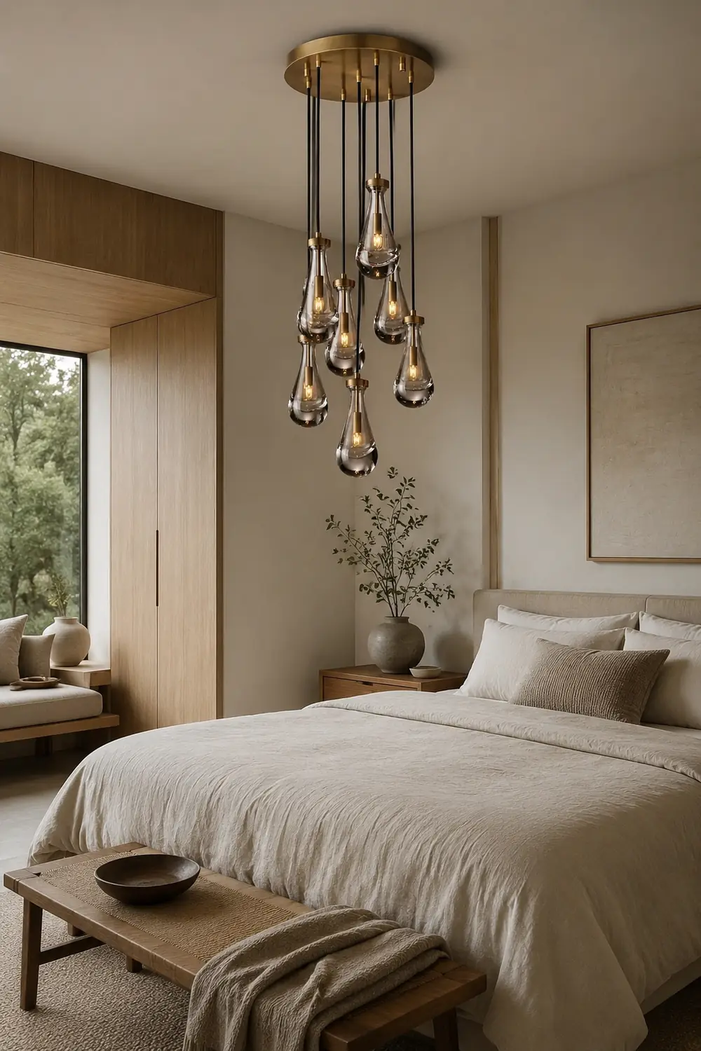 Modern Art Deco Raindrop Chandelier - Lumpaz