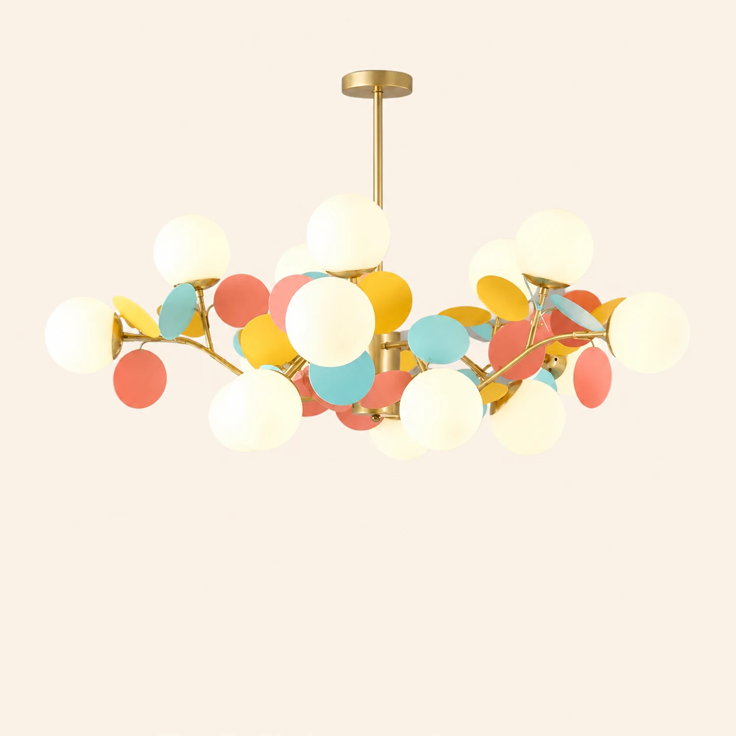 Nordic Multicolored Flower Branch Living Room Chandelier - Lumpaz