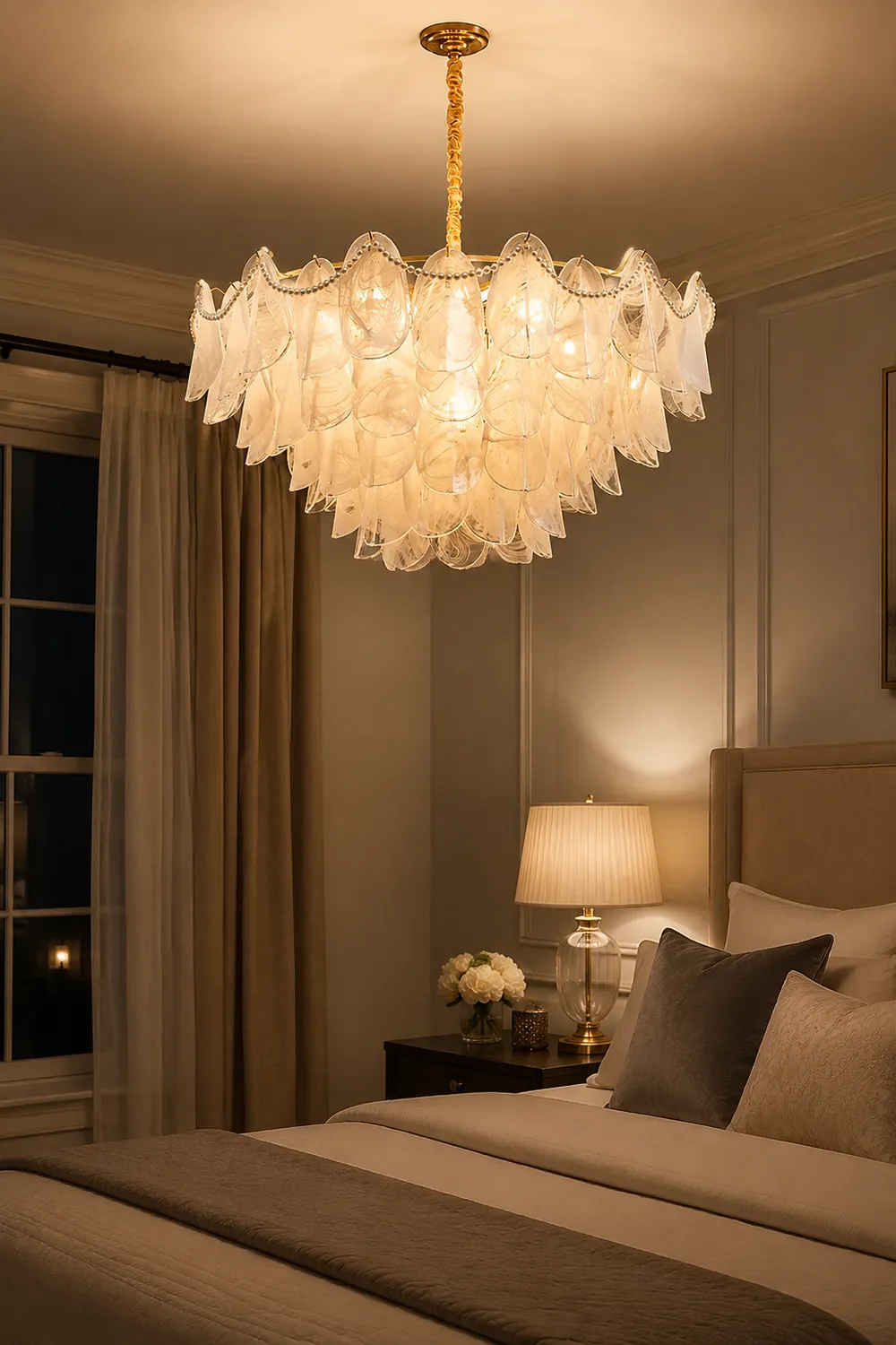 Contemporary Cloud-Inspired Frosted Glass Living Room Chandelier - Lumpaz