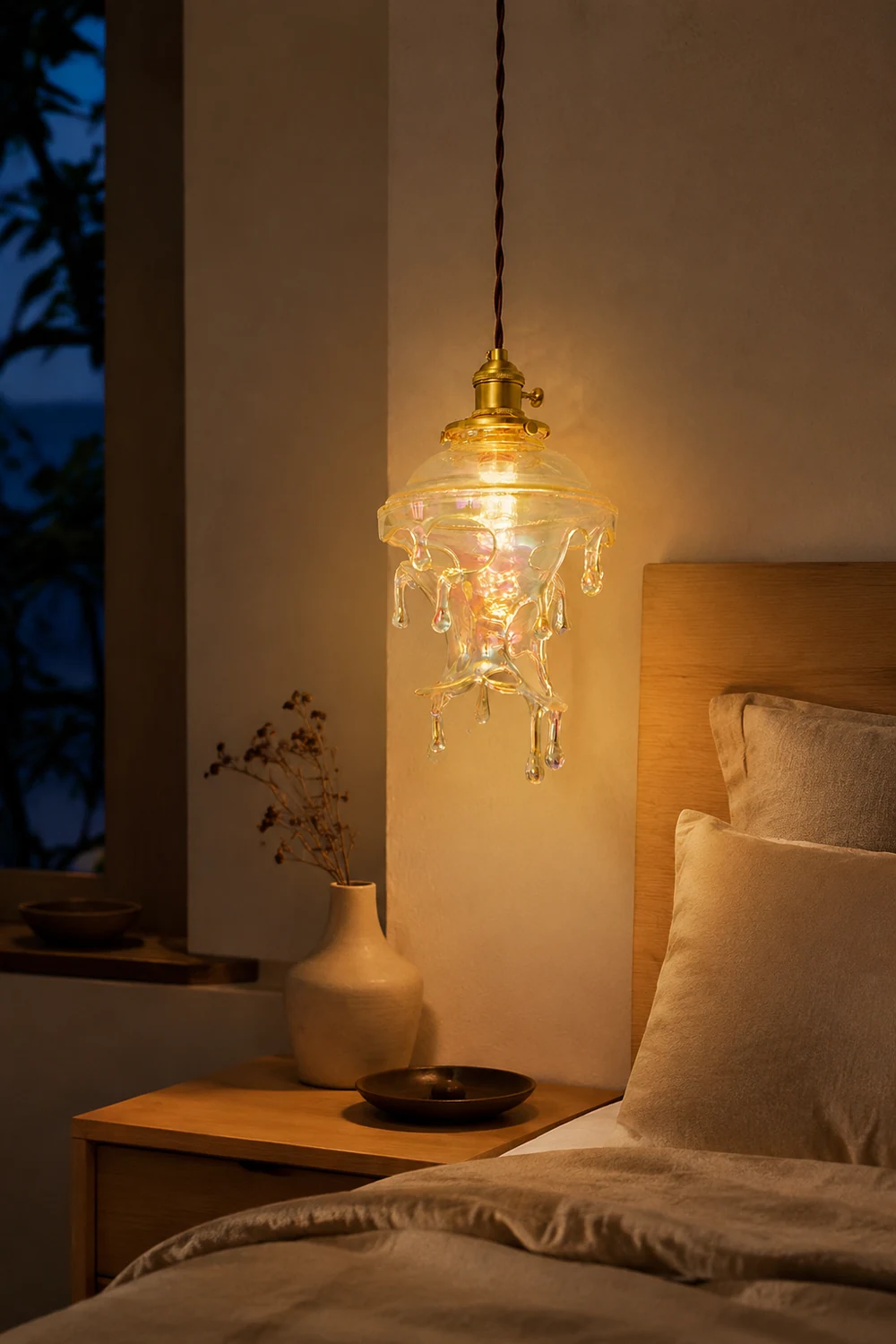 Designer Water Drop Melting Decor Pendant Light - Lumpaz