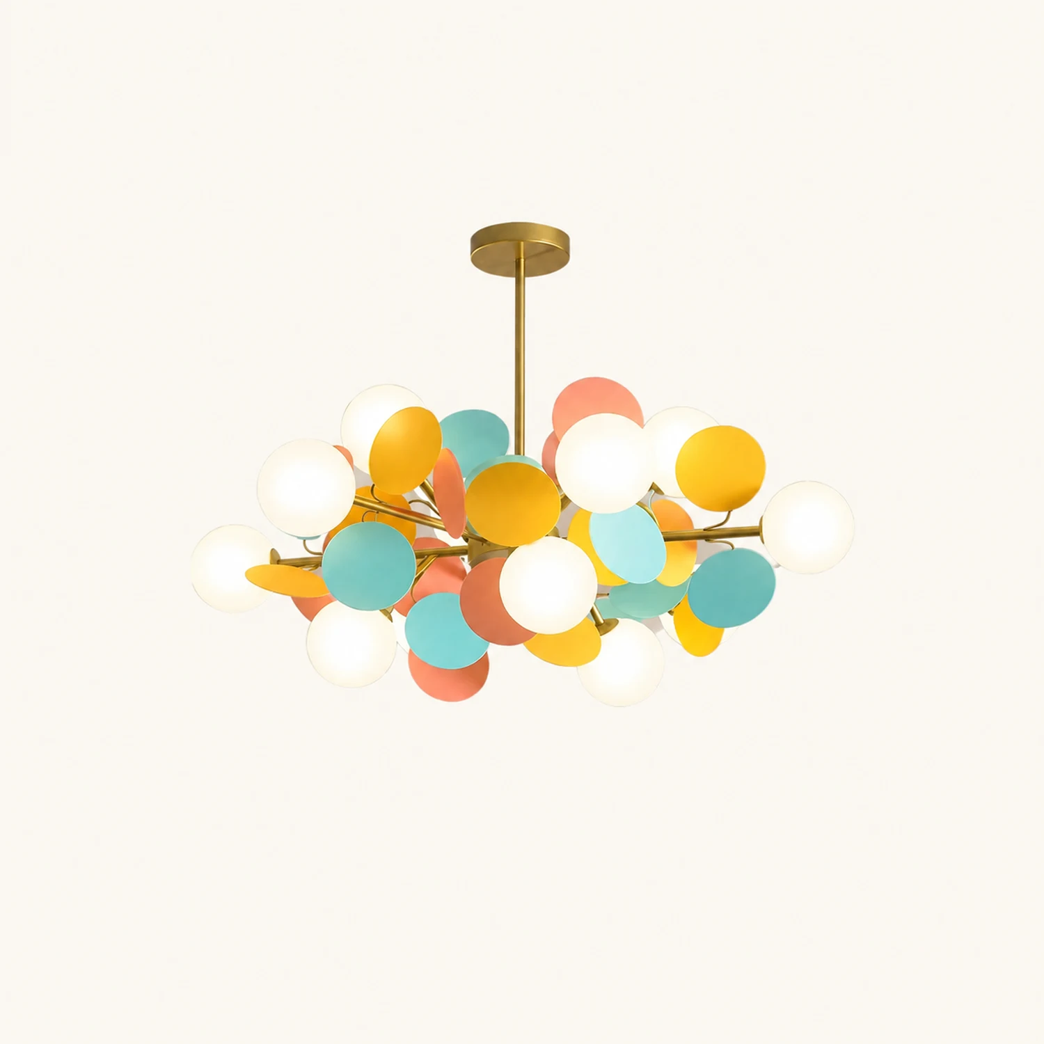 Nordic Multicolored Flower Branch Living Room Chandelier - Lumpaz