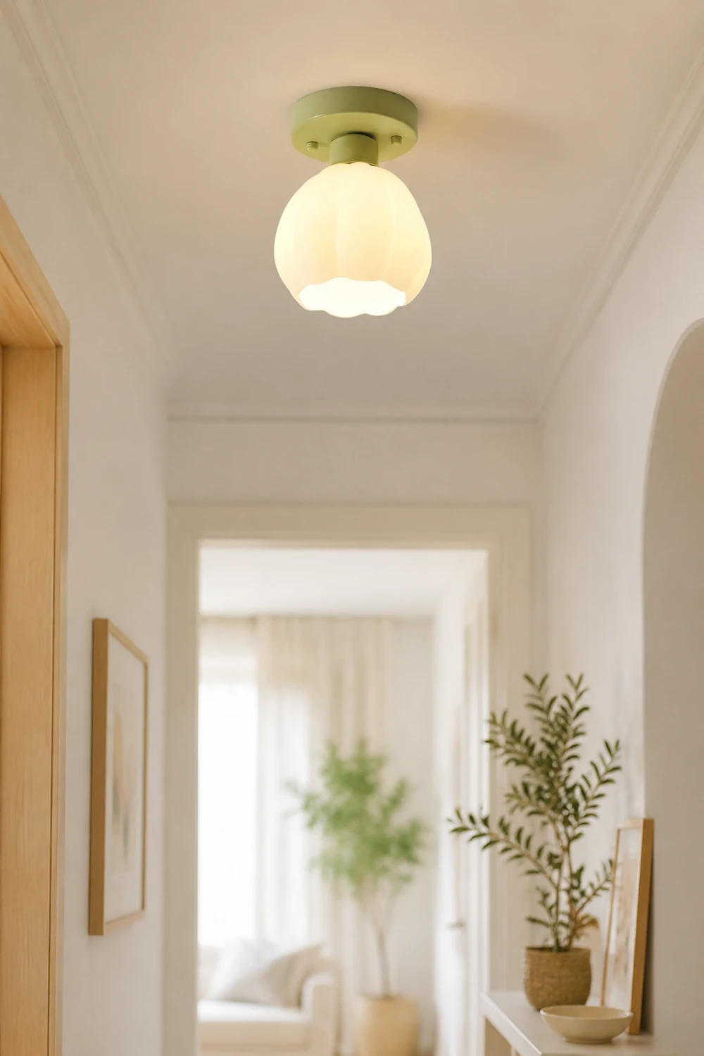 Cream Pumpkin Creative Corridor Aisle Ceiling Light - Lumpaz