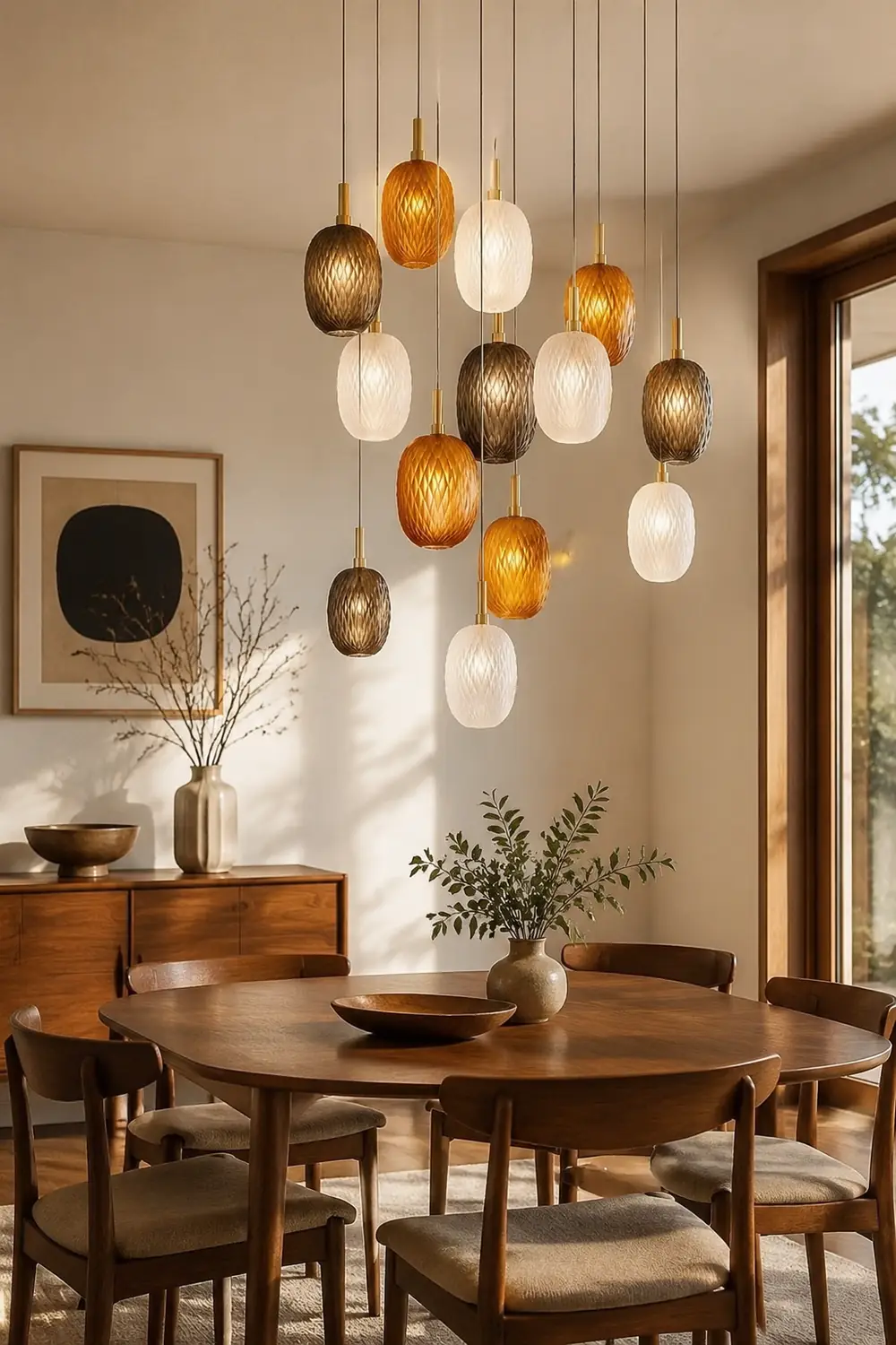 Design Stained Glass Ball Pendant Light - Lumpaz