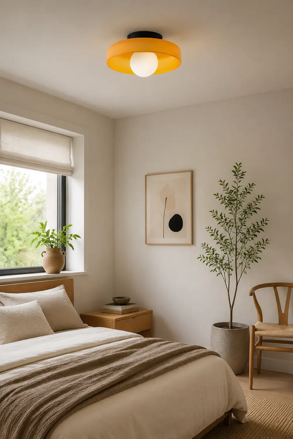 Modern Round Flush Mount Kitchen Ceiling Light - Lumpaz