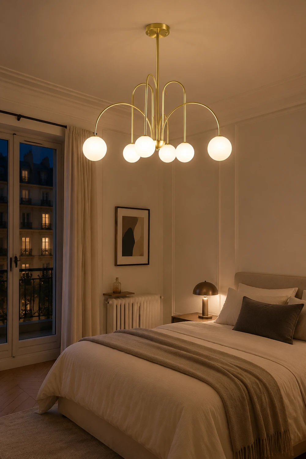 Art Deco Glass Ball Chandelier - Lumpaz