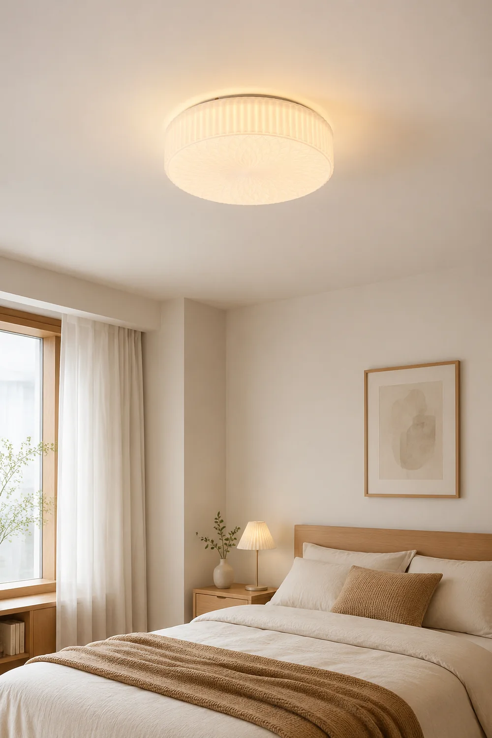 French Art Glass Flush Mount Ceiling Light - Lumpaz