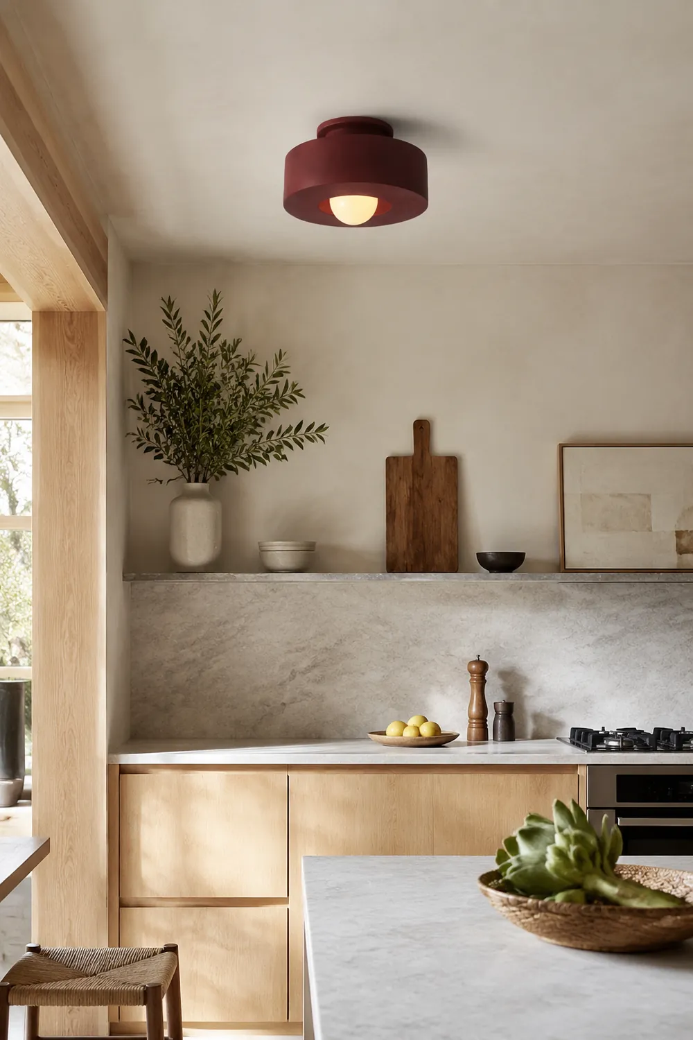 Decorative Modern Flush Mount Round Kitchen Ceiling Light - Lumpaz