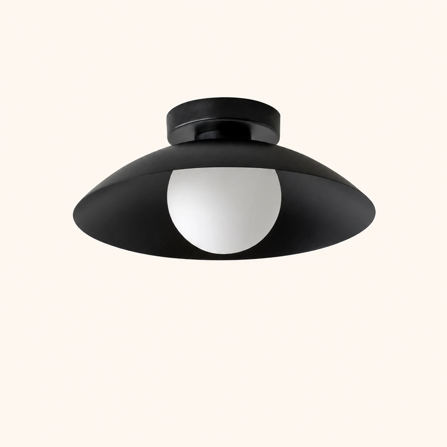 Simple Round Metal Flush Mount Ceiling Light For Kitchen - Lumpaz