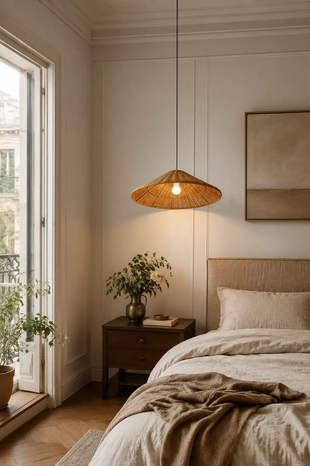 Farmhouse Handmade Rattan Pendant Light - Lumpaz