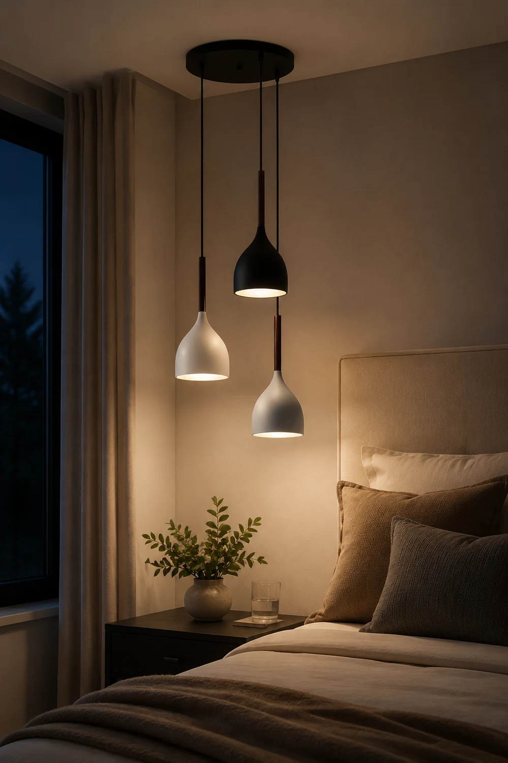 Modern Metal Triple Pendant Lights - Lumpaz