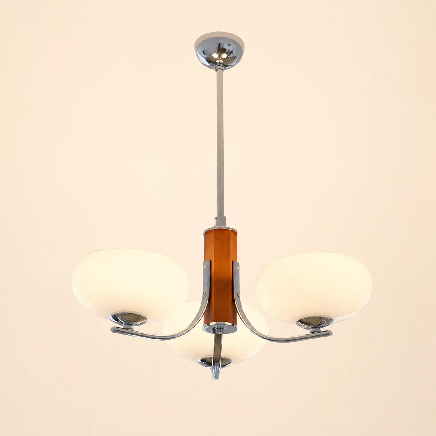 Medieval Bauhaus Solid Wood Chandelier - Lumpaz