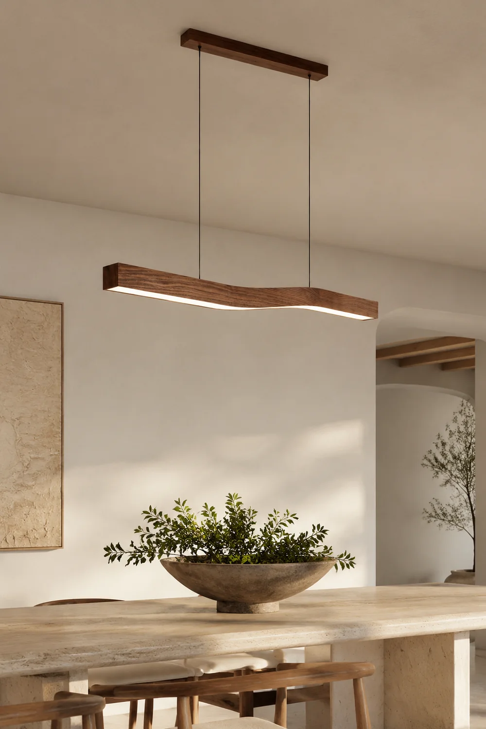 Modern LED Linear Pendant Light - Lumpaz