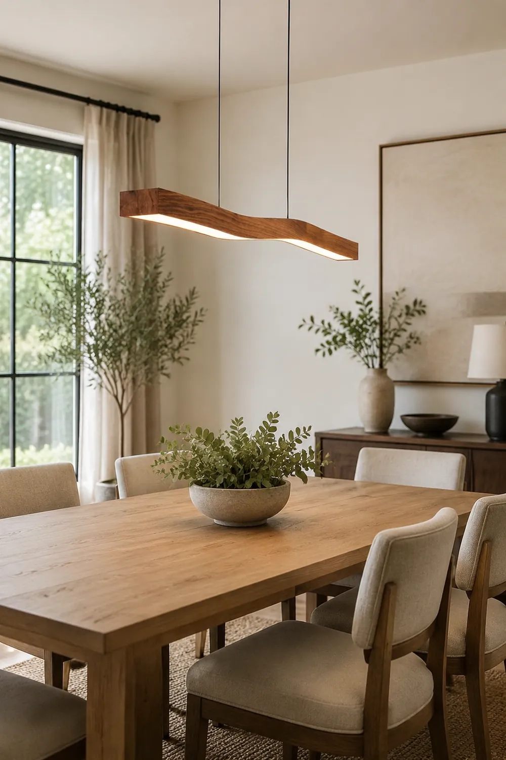 Modern LED Linear Pendant Light - Lumpaz