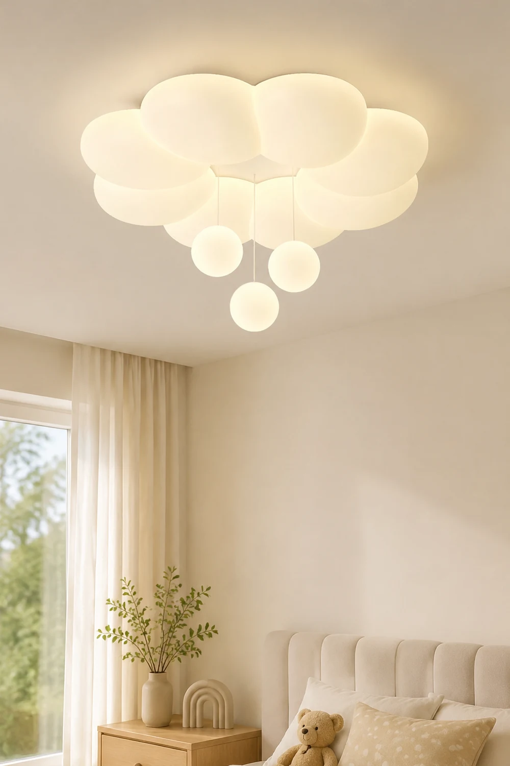 French Warm Ceiling Light For Kids Room - Lumpaz